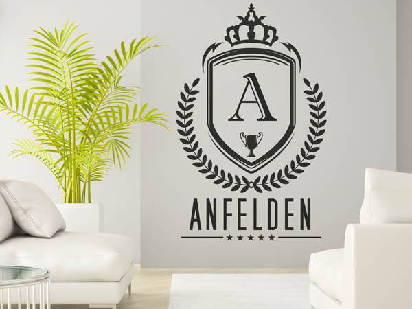 Wandtattoo Anfelden Wappen