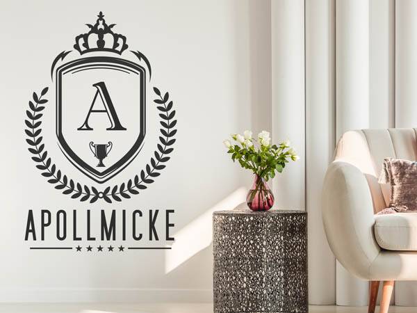 Wandtattoo Apollmicke Wappen