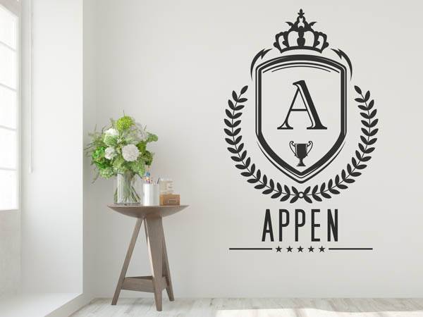 Wandtattoo Appen Wappen