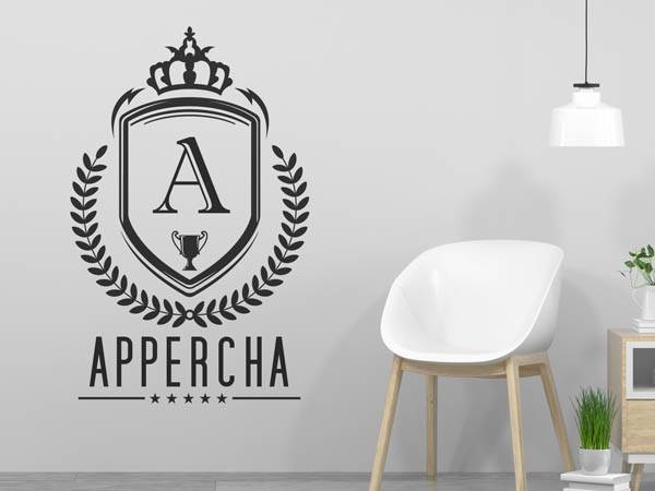 Wandtattoo Appercha Wappen