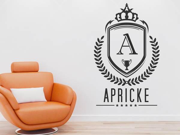 Wandtattoo Apricke Wappen