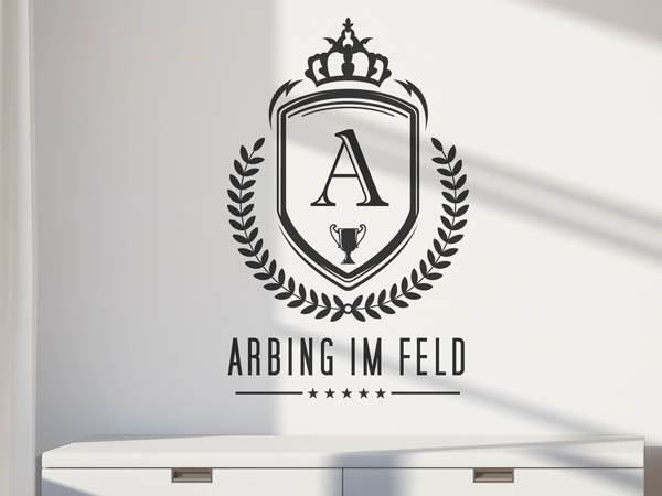 Wandtattoo Arbing im Feld Wappen