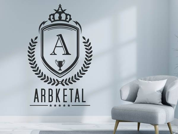 Wandtattoo Arbketal Wappen