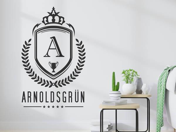 Wandtattoo Arnoldsgrün Wappen