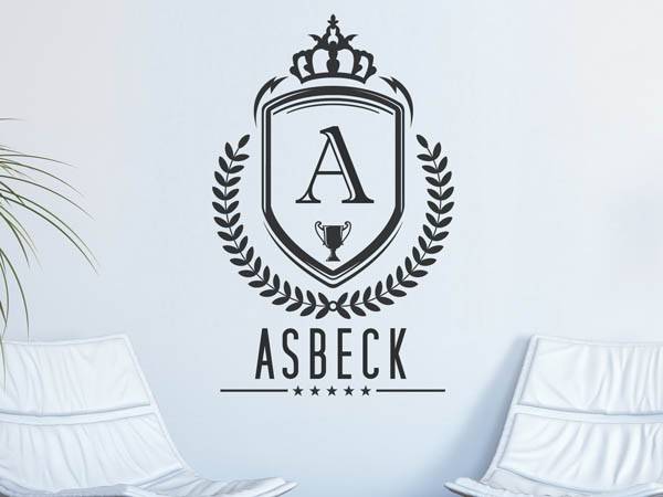 Wandtattoo Asbeck Wappen