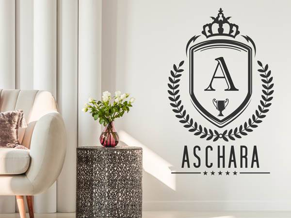 Wandtattoo Aschara Wappen
