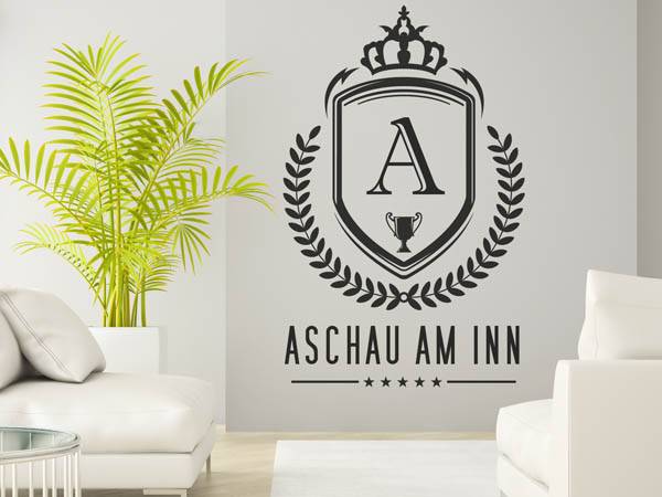 Wandtattoo Aschau am Inn Wappen