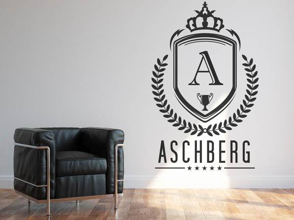 Wandtattoo Aschberg Wappen