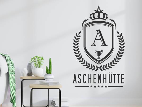 Wandtattoo Aschenhütte Wappen