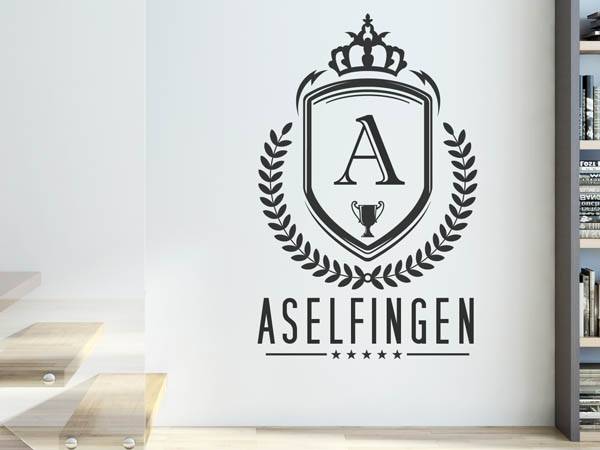 Wandtattoo Aselfingen Wappen