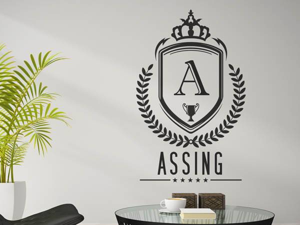 Wandtattoo Assing Wappen