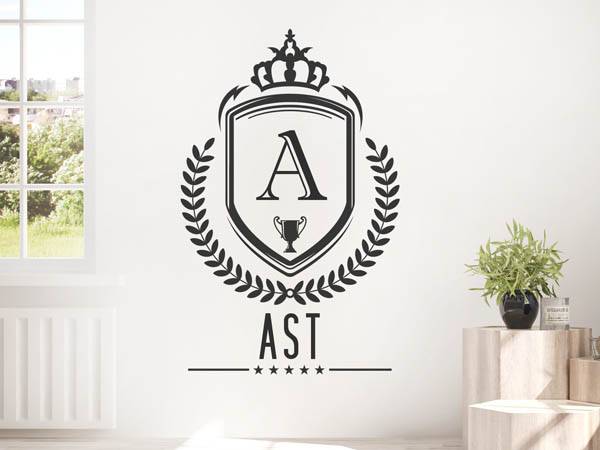 Wandtattoo Ast Wappen