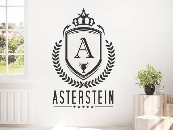 Wandtattoo Asterstein Wappen