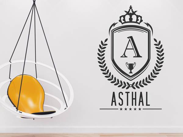 Wandtattoo Asthal Wappen