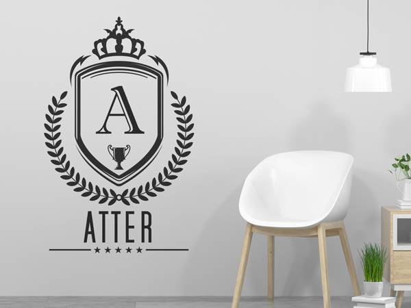 Wandtattoo Atter Wappen