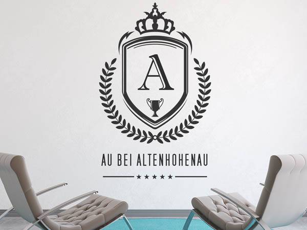 Wandtattoo Au bei Altenhohenau Wappen