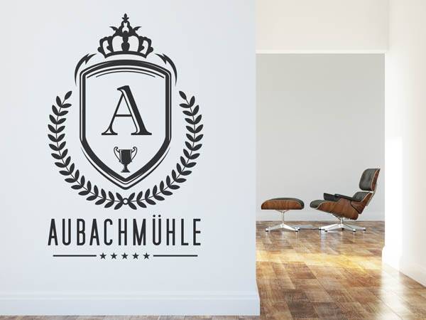 Wandtattoo Aubachmühle Wappen