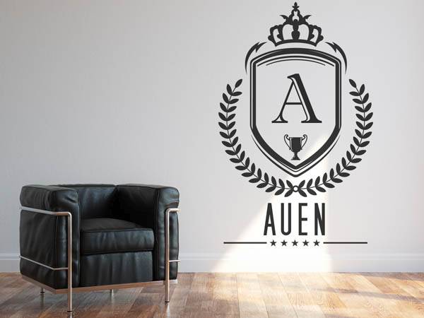 Wandtattoo Auen Wappen