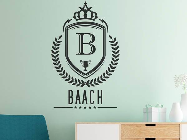 Wandtattoo Baach Wappen