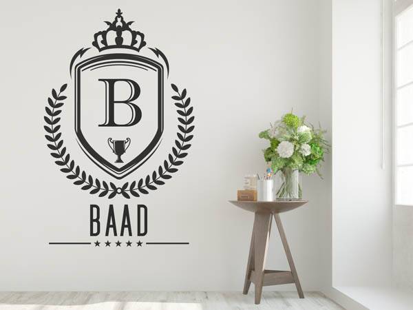 Wandtattoo Baad Wappen