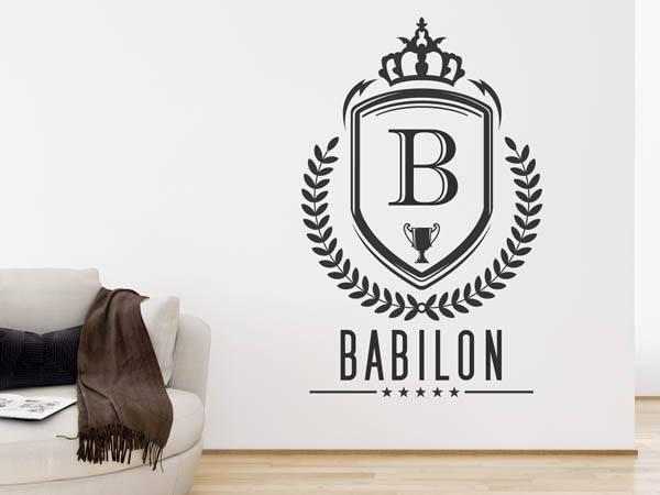 Wandtattoo Babilon Wappen