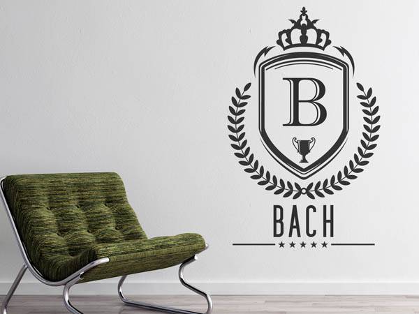 Wandtattoo Bach Wappen