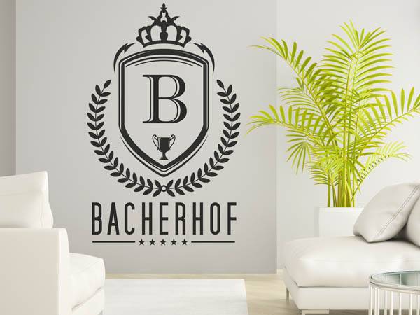 Wandtattoo Bacherhof Wappen