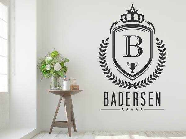 Wandtattoo Badersen Wappen