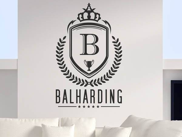 Wandtattoo Balharding Wappen