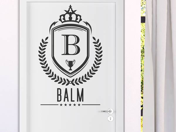 Wandtattoo Balm Wappen