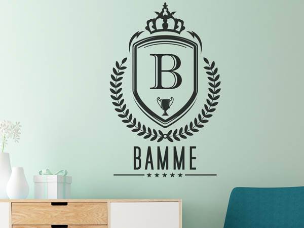 Wandtattoo Bamme Wappen
