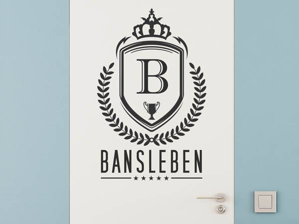 Wandtattoo Bansleben Wappen
