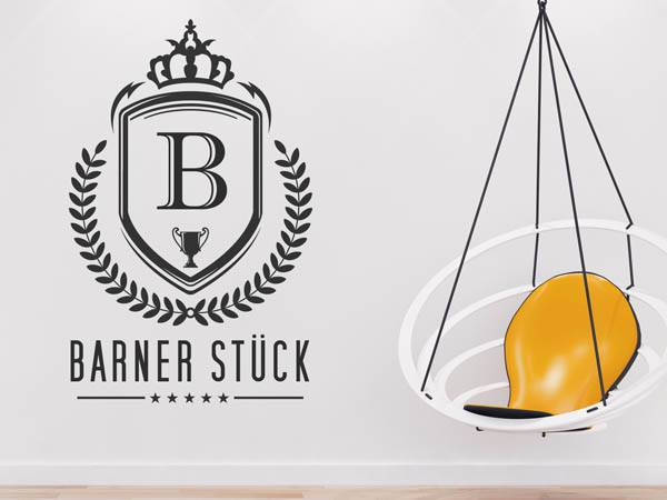 Wandtattoo Barner Stück Wappen
