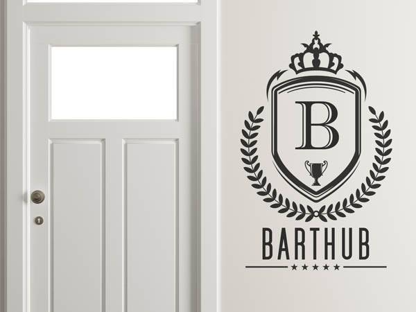 Wandtattoo Barthub Wappen