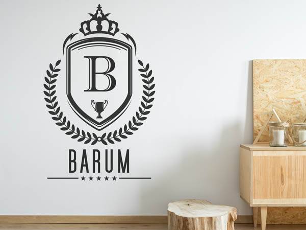 Wandtattoo Barum Wappen