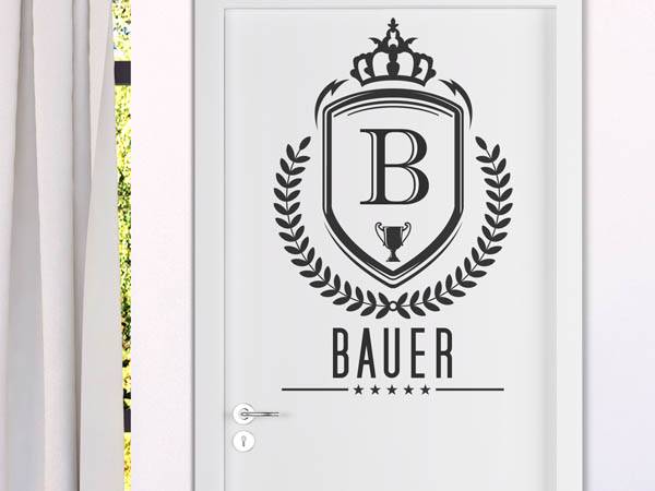 Wandtattoo Bauer Wappen