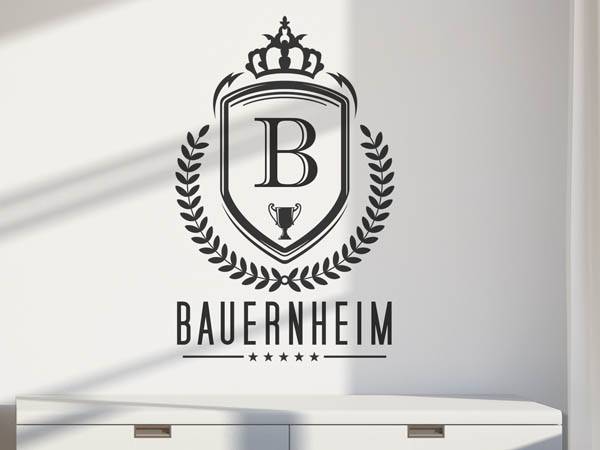 Wandtattoo Bauernheim Wappen