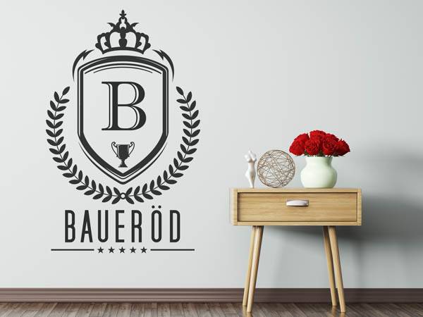 Wandtattoo Baueröd Wappen