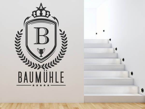 Wandtattoo Baumühle Wappen