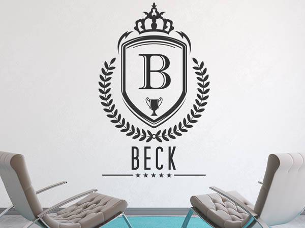 Wandtattoo Beck Wappen