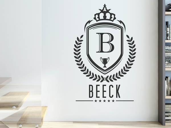 Wandtattoo Beeck Wappen