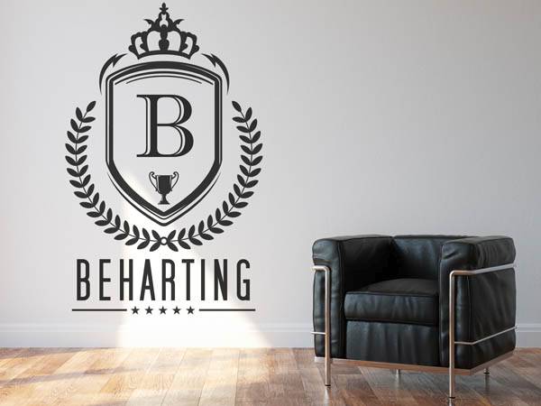Wandtattoo Beharting Wappen