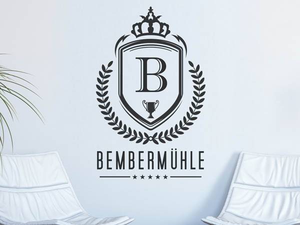 Wandtattoo Bembermühle Wappen