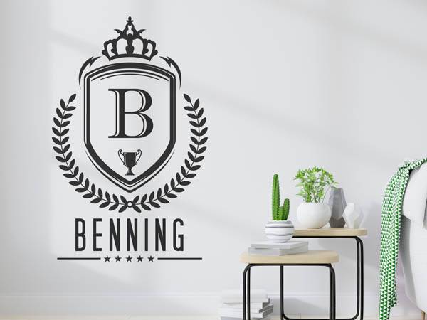 Wandtattoo Benning Wappen