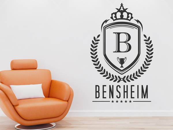 Wandtattoo Bensheim Wappen