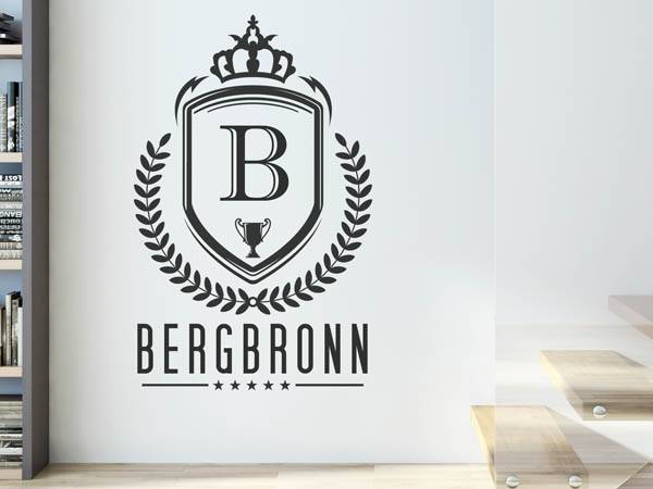 Wandtattoo Bergbronn Wappen