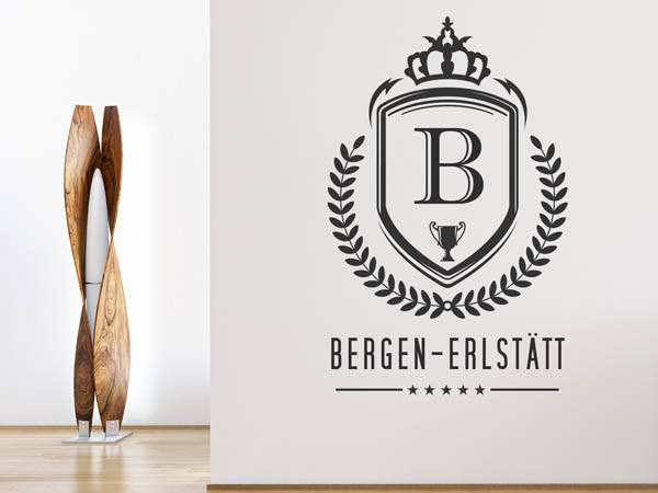Wandtattoo Bergen-Erlstätt Wappen