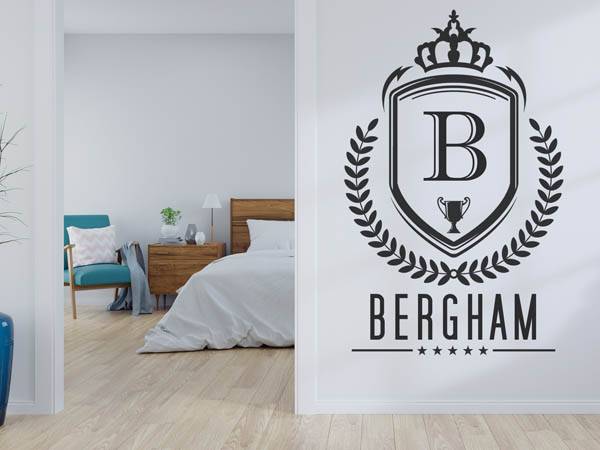 Wandtattoo Bergham Wappen