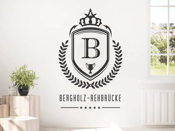 Wandtattoo Bergholz-Rehbrücke Wappen