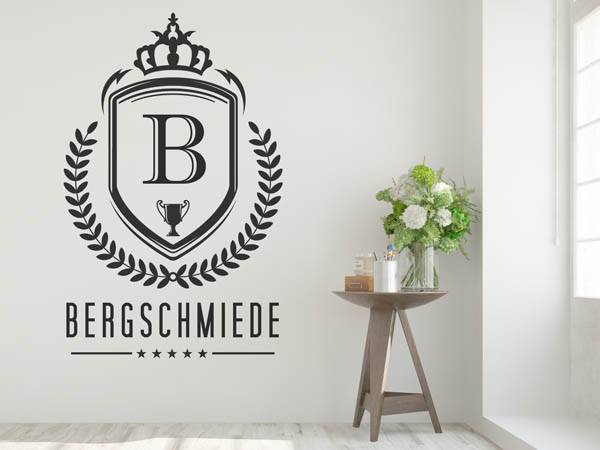 Wandtattoo Bergschmiede Wappen